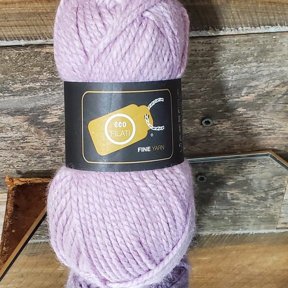 Eco Filati Madejon Fine Yarn - Lilac Lot 948 - Acrylic - Bundle of 2 - Picture 3 of 4